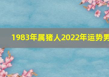 1983年属猪人2022年运势男