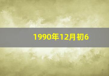 1990年12月初6