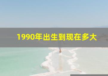 1990年出生到现在多大