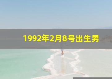 1992年2月8号出生男