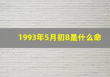 1993年5月初8是什么命