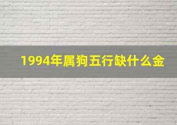 1994年属狗五行缺什么金