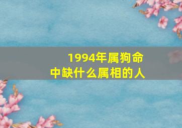 1994年属狗命中缺什么属相的人