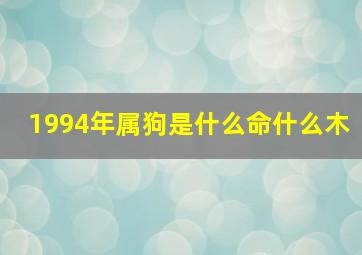 1994年属狗是什么命什么木