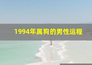 1994年属狗的男性运程