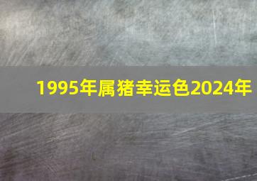 1995年属猪幸运色2024年