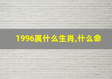 1996属什么生肖,什么命