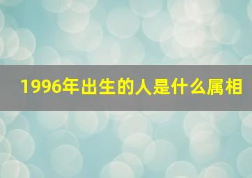 1996年出生的人是什么属相