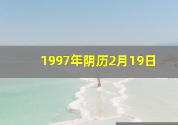 1997年阴历2月19日