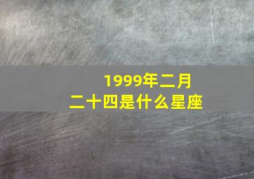 1999年二月二十四是什么星座