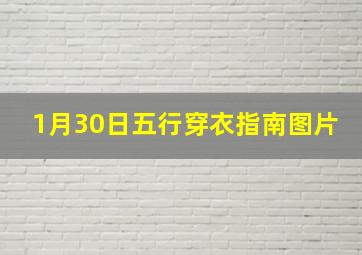 1月30日五行穿衣指南图片