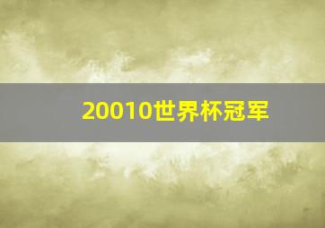 20010世界杯冠军