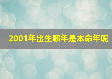 2001年出生哪年是本命年呢