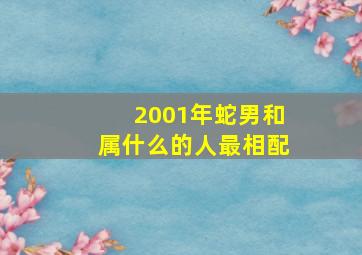 2001年蛇男和属什么的人最相配