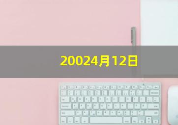 20024月12日