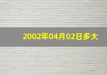 2002年04月02日多大