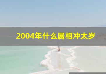 2004年什么属相冲太岁