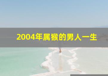 2004年属猴的男人一生