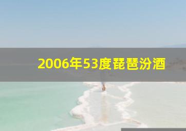 2006年53度琵琶汾酒