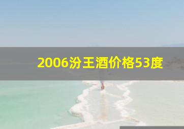 2006汾王酒价格53度