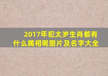 2017年犯太岁生肖都有什么属相呢图片及名字大全