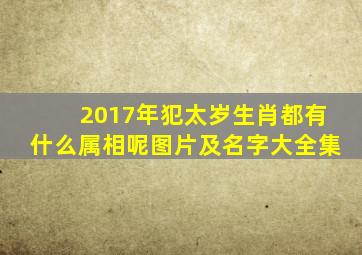 2017年犯太岁生肖都有什么属相呢图片及名字大全集