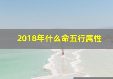 2018年什么命五行属性