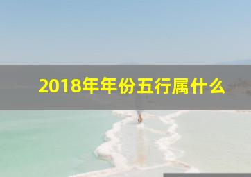 2018年年份五行属什么