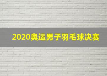 2020奥运男子羽毛球决赛