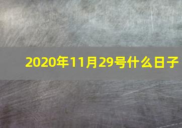 2020年11月29号什么日子