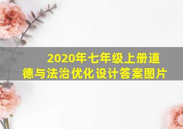 2020年七年级上册道德与法治优化设计答案图片