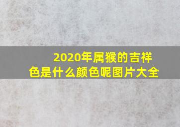 2020年属猴的吉祥色是什么颜色呢图片大全