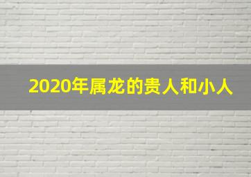 2020年属龙的贵人和小人