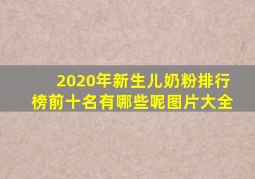 2020年新生儿奶粉排行榜前十名有哪些呢图片大全