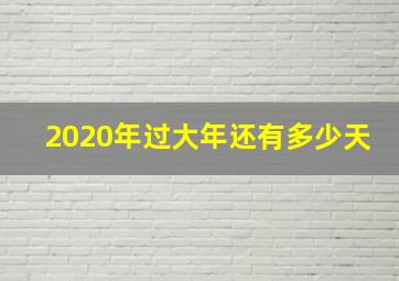 2020年过大年还有多少天