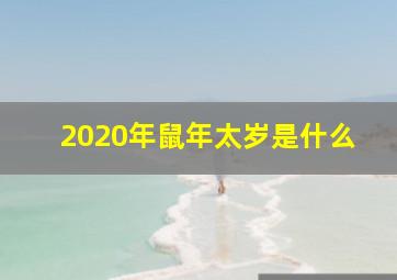 2020年鼠年太岁是什么