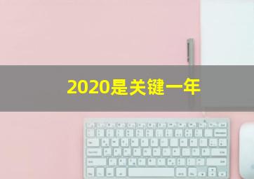 2020是关键一年