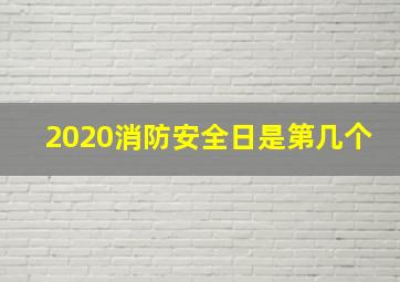 2020消防安全日是第几个