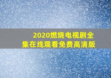 2020燃烧电视剧全集在线观看免费高清版