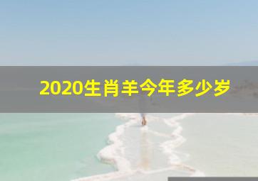 2020生肖羊今年多少岁