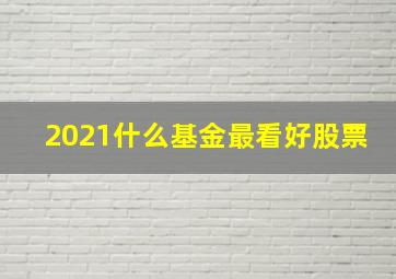 2021什么基金最看好股票