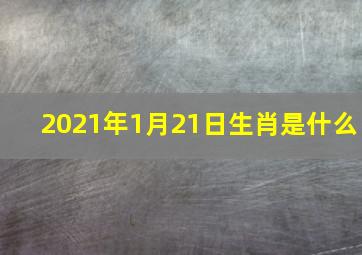 2021年1月21日生肖是什么