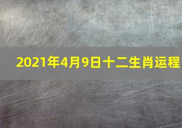 2021年4月9日十二生肖运程