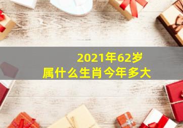 2021年62岁属什么生肖今年多大