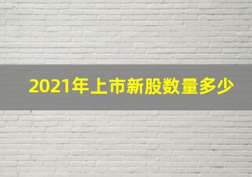 2021年上市新股数量多少