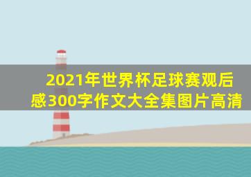 2021年世界杯足球赛观后感300字作文大全集图片高清