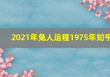 2021年兔人运程1975年知乎