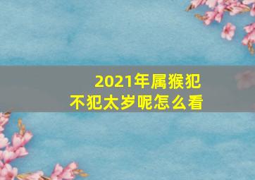 2021年属猴犯不犯太岁呢怎么看