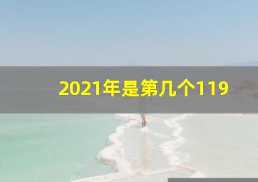 2021年是第几个119