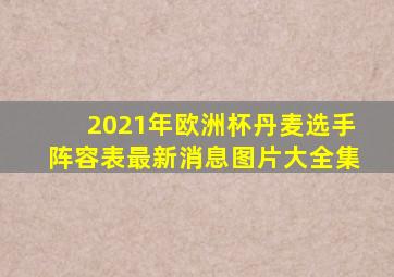 2021年欧洲杯丹麦选手阵容表最新消息图片大全集